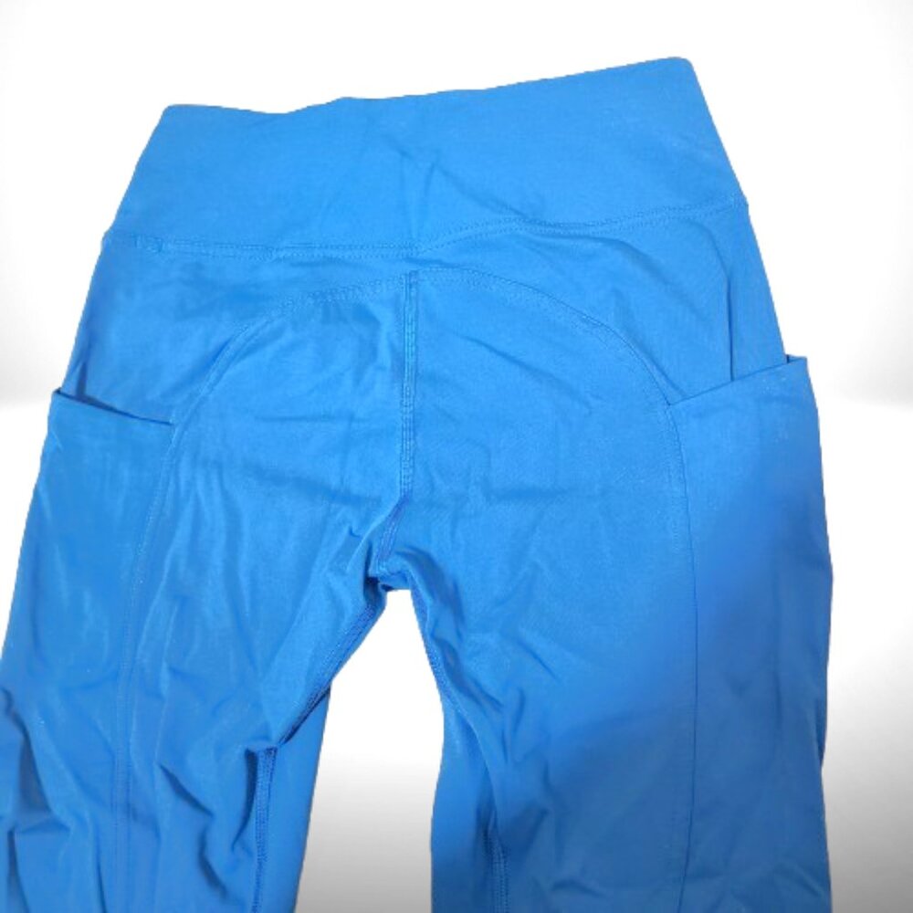 Lululemon Blue High-Rise Leggings w/ Side Pockets (Size 8) - Picture 5 of 11